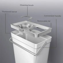 Swivel Mop With Bucket & Draine Sponge Free Hand Wash Lazy Squeeze Wringer Rubber Cotton Head  Household Cleaning