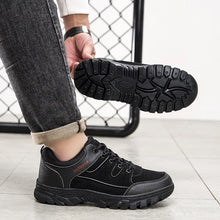 Outdoor Climbing Shoes Men's Trendy Flat Work Shoes Casual Sports Style New Model Comfortable Warmth Synthetic Leather Upgraded