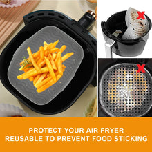2Pcs Air Fryer Silicone Liner for Ninja Dual Air Fryer Accessories Reusable Baking Pan Basket Oven Pot Liner Kitchen Accessories