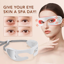 Eye Skincare Massager Vibration Red Light Therapy LED Eye Mask for Lines Wrinkles Dark Circle Removal Beauty Device