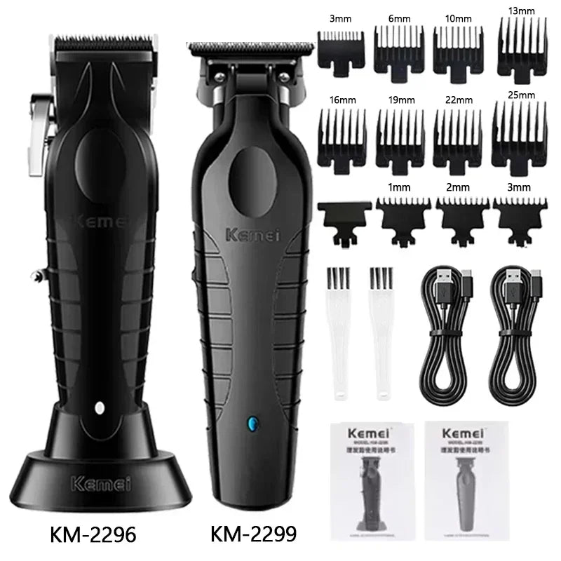 Kemei Hair Clipper Kit KM 2296 2299 1102 Trimmer