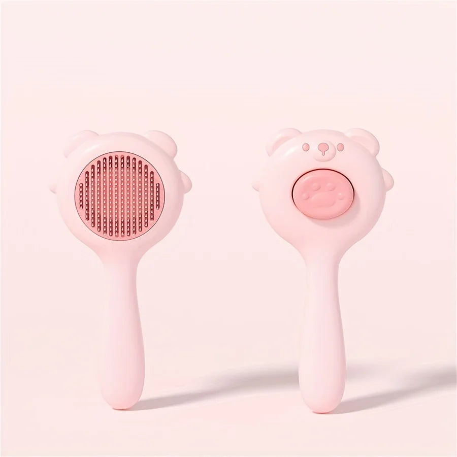 1 Pc  Pet Grooming Comb Self-Cleaning Cat Brush Dog Float Hair Removal Massage Universal Pet Comb for Cats And Dogs
