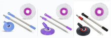 Floor Cleaner 360 Degree Rotating Mop Pole Thickened Stainless Steel Retractable Hand Press Spin Dry Magic Mop Cleaning Mop Spin