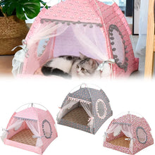 Cat Tent Cute Princess Cat Bed Cat Torn Flower Tent Foldable Cat Tent Four Season Universal Pet Supplies Pet Mosquito Net Winter