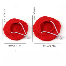 Cute Adorable Cat Beret Hat Red Black Pet Costume Accessories Cat Dog Caps Fashionable Pet Headwear for Photos & Parties