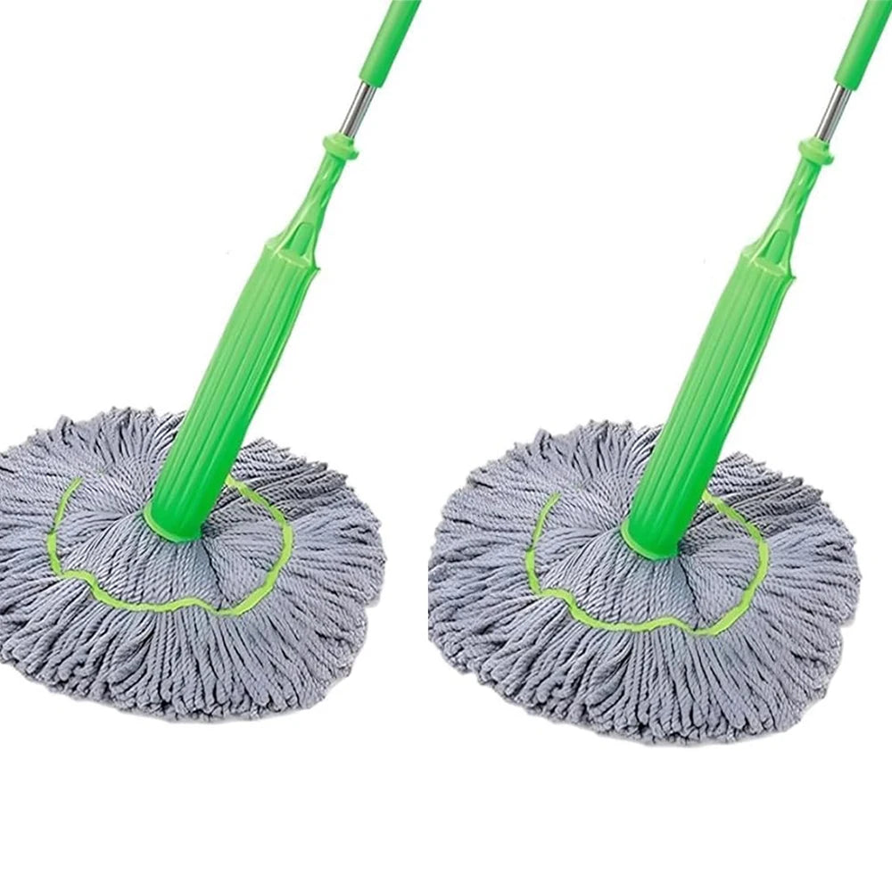 2 in 1 Dehydrated Floor Cleaning Mop 360 Rotatable Adjustable Cleaning Mop Microfiber Mop Wet and Dry for Bathroom/Offfice/Home