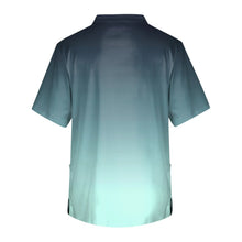 Men 's Nurse Uniforms Pet Shop Doctor Set Medical Dentist Overalls Summer Lab Workwear Short Sleeve Gradient Print Nursing Top