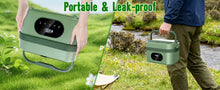 Gison 1.5L Electric Lunch Box Food Warmer Self Heating Lunch Box 18000mah Big Capacity Rechargeable Cordless Electric Lunch Box
