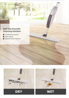 Spray Floor Mop with Reusable Microfiber Pads 360 Degree Handle Mop for Home Kitchen Laminate Wood Ceramic Tiles Floor Cleaning
