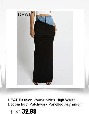 DEAT Fashion Shoulder Sequin Mesh Diamond Suspender Dress Women's Slim Fit High Waist Ankle-length Dresses New 7A846