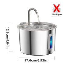 Stainless Steel Cat Water Fountain with 4 Filters, 2.2L/74oz Pet Automatic Water Fountain, Ultra Quiet Water Pump, Easy to Remov