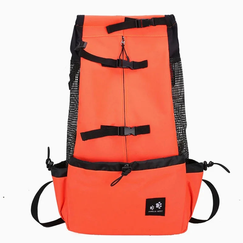 Dog Backpack Carrier Open Top Pet Travel Bag Breathable Washable Portable Outdoor Cycling Shopping Puppy Cat Backpack Pet