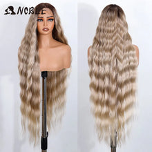 Noble 36 Inch Lace Front Wig Body Wave Ombre Blonde Cosplay