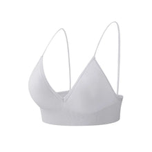 Flarixa Triangle Cup Deep V Neck Bralettes Camisole Bra for Woman Yoga Top Corset With Push Up Effect Soft Underwear Lingerie