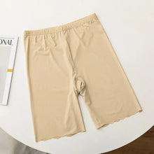 Seamless Ice Silk Safety Short Pants Women Thin Plus Size High Waist Under Skirt Boxers Panties Anti Rub Thigh Safety Shorts