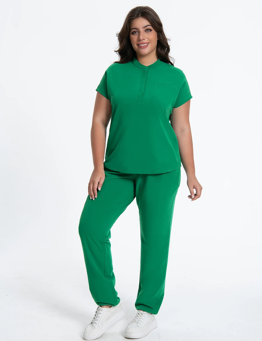 KUNGFU SCRUBS Nurses Uniforms Women Medical Scrubs Set Antibacterial Wrinkle Resistant Shirt Pant Fade Resistant Doctors Clothes