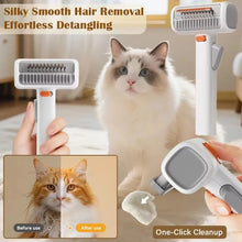 New 2-in-1 Pet Hair Comb One-click Self Cleaning Dematting Combs Hair Removal Smooth Pet Grooming Brush For Dogs Cats