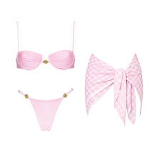 Plaid Print 2026 Sexy Women Swimsuit Swimwear Female Thong Bikini Set Biquini Bathing Suit Print Swimming Suits Beachwear
