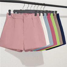 Korean Style Casual Elegant Office Lady Shorts Elastic Waist