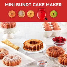 Mini Cake Maker Double-Sided Heating Portable Bundts Cake Maker Electric Cupcake Maker For Breakfast Snacks EU Plug