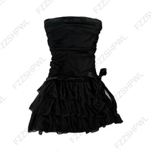 Grunge Punk Gothic Fairycore Emo Girls Dress Sexy Slim Lace Chic Fashion Aesthetic Women's Dresses Harajuku Retro Y2K Streetwear