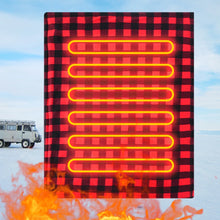 Car Electric Heated Blanket Body Warmer Blanket Fast Heating 12V Soft Heating Mat 9 Adjustable Temperature for Car Camping