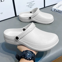 Summer Anti-Slip Slip-On Nurse Shoes Operating Room Slippers Headed Clogs Laboratory Cool Sandals Flat Heel Easy to Wear