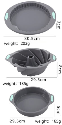 Silicone Bread Muffin Mold Heat Resistant Oven Pan Non-Stick Kitchen Bakeware Cake Pan Set 3D Cake Mold Pastry Baking Loaf Tool