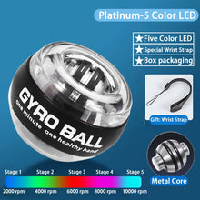 Wrist Power Hand Ball Auto-Start Grip Ball Strengthener Gyroscopic Arm Gyro Hand Ball Home Fitness Forearm Exerciser