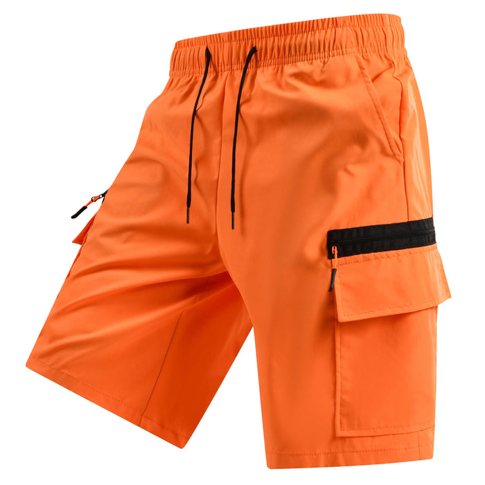 Workwear shorts for men stylish plain color casual five-pocket pants with multiple casual short pants for men  European size