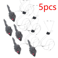 2 PCS Adjustable Hanging Cat Toy Interactive Mouse Toys Hanging Door Retractable Plaything Funny Kitten Scratch Rope Mouse Toy
