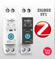TUYA WIFI Smart Circuit Breaker Energy Meter 1P 16A DIN Rail for Smart Home Wireless Remote Control Smart Switch by APP TONGOU