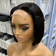 Super Double Drawn BOB Glueless Bone Straight Vietnamese Hair Wigs 8 Inch 13x4 Lace Frontal Wig 2x6 4x4 5x5 Closure Wig