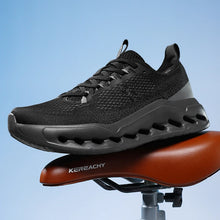 Men's Running Shoes Breathable Mesh Shock Absorption Hollow Out Sole Lightweight Sports Sneakers Non-slip Walking Shoes