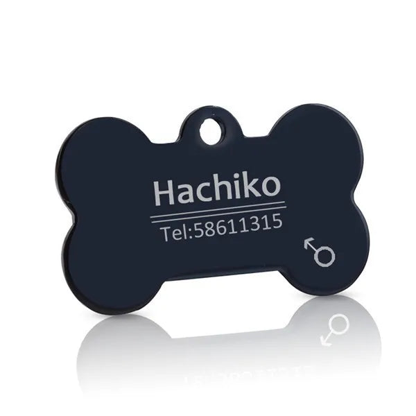Personalized Engraved Pet ID Name Cat Dog Pet ID Anti-lost Tag Pendant for Cat Puppy Dog Collar Tag Keyring Bone Pet Accessories