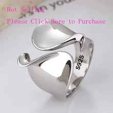 Sam Panda 925 Sterling Silver Rings For Women Men Fine Jewelry Finger Adjustable Open Wing Shape Ring For Party Birthday Gift
