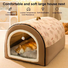 Big Dog Kennel Warm Winter Dog House Mat Detachable Washable Dogs Bed Nest Deep Sleep Tent for Medium Large Dogs House Supplies