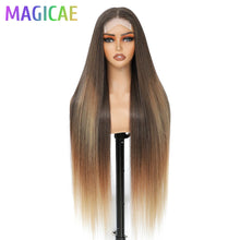 Magicae 36 Inch 4x4 Lace Front Wig Chestnut Brown Ombre