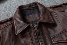 Veste en cuir véritable rouge marron vintage pour homme, en cuir de vachette souple, manteau d'hiver noir, vestes de motard Jaqueta Masculina De Couro