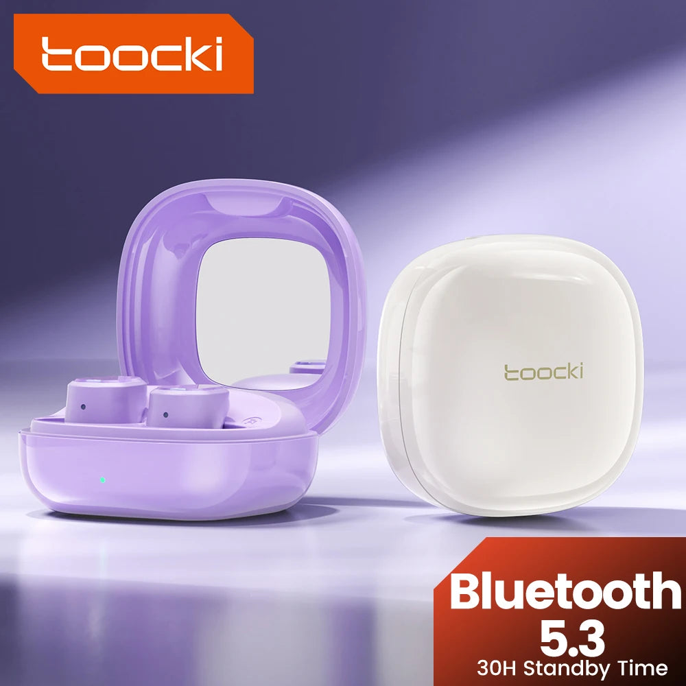 Toocki Bluetooth 5.3 Earphone Wireless HiFi In-ear Headphones Touch Control With Mic Earbuds Sports  Noise Reduction Headsets