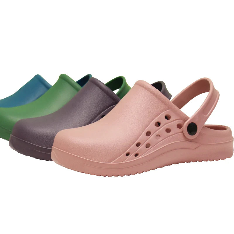 Non-slip Doctor Work Shoes Step-in Medical Clogs Premium Operating Room Shoes EVA Hospital Scrub Clogs Soft Dentist Vet Slippers