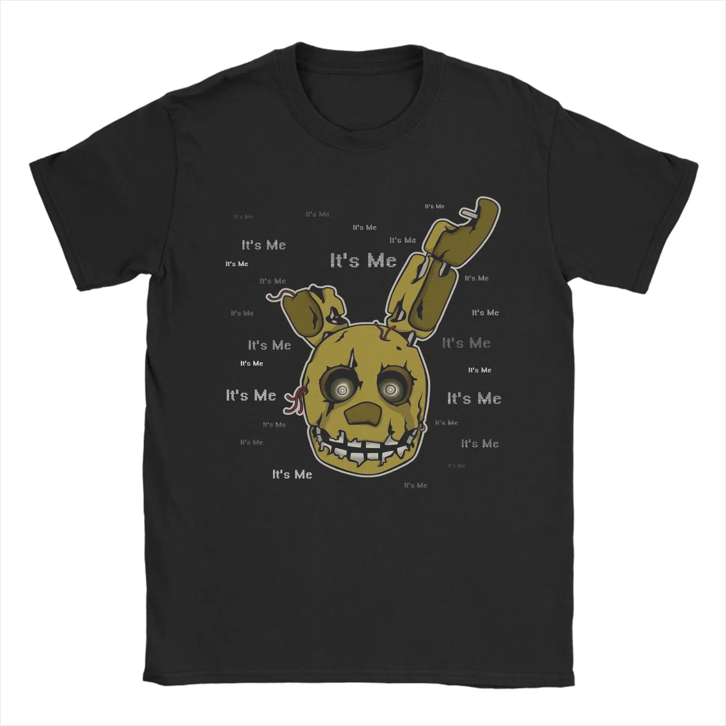 Men's T-Shirt FNAF At Freddys Amazing Cotton Tee Shirt Short Sleeve  T Shirts Crewneck Tops Plus Size