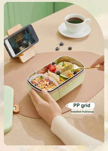 220V 36W 900ml Electric Lunch Box Water Free Heating Box Stainless Steel Food Warmer Portable Thermal Boxes For Office School
