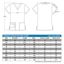 Hennar Print Vet Scrub Uniform For Women In 100% Cotton 4 pockets,XXS-5XL Pet Doctors Medical Scrub Tops