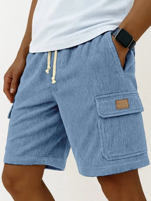2026 New Men's Retro Corduroy Casual Shorts Men Fashion Solid Sweatpants Harajuku Corduroy Short Pants New Men Clothing Roupas
