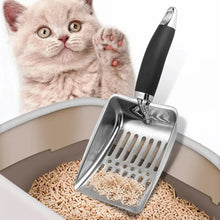 Pelle à litière pour chat avec long manche en métal, outil de nettoyage pour excréments d'animaux, accessoires pour animaux de compagnie