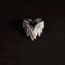 Retro Angel Wings Ring For Women Silver Color Punk Gothic Adjustable Open Ring Jewelry Unisex Accessories Gifts Wholesale