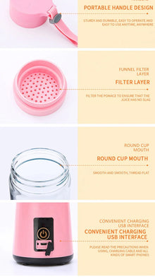 Wireless Juicer household fruit cup mini portable blender cup USB charging small Juicer