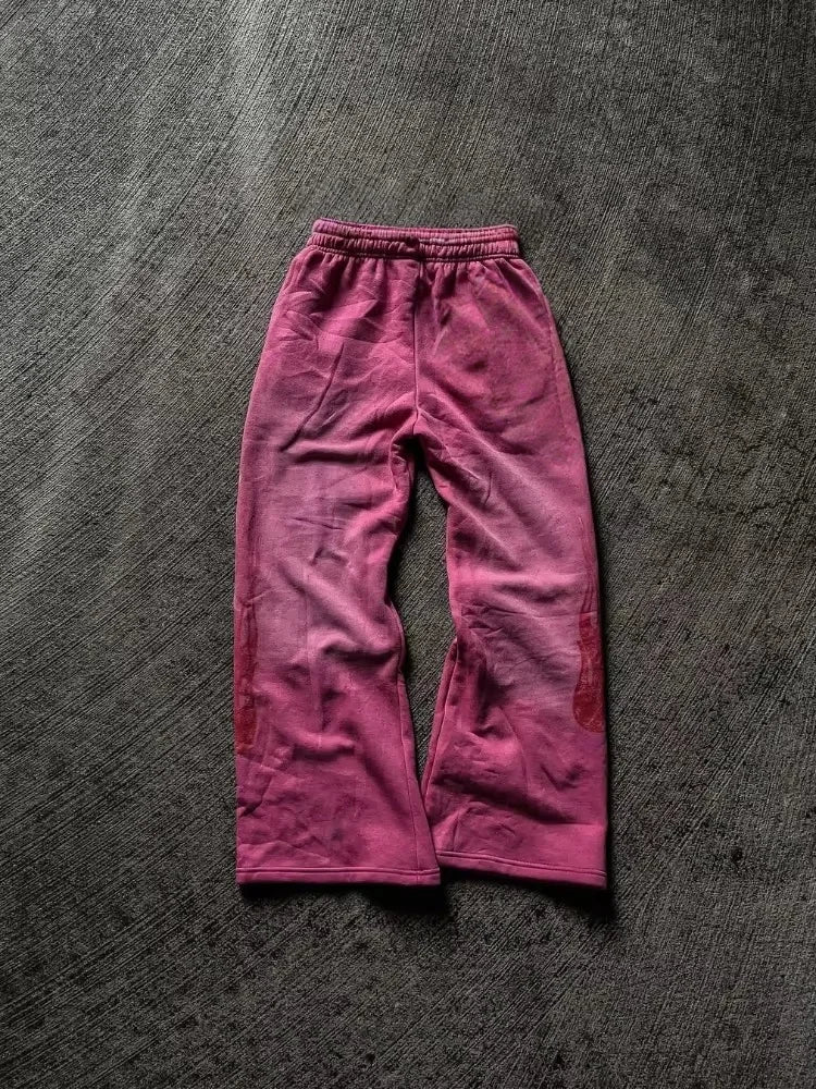 2026 Summer Fashion Retro Gothic Punk Style Men's 3D Printed Sports and Leisure Straight Leg Pants Street Wear Men's Loose Pants