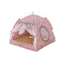 Cat Tent Cute Princess Cat Bed Cat Torn Flower Tent Foldable Cat Tent Four Season Universal Pet Supplies Pet Mosquito Net Winter
